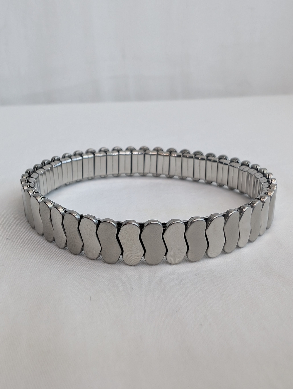 Vintage Silver Bracelet - Expansion Stretch Watch Style - Classic Estate Jewelry